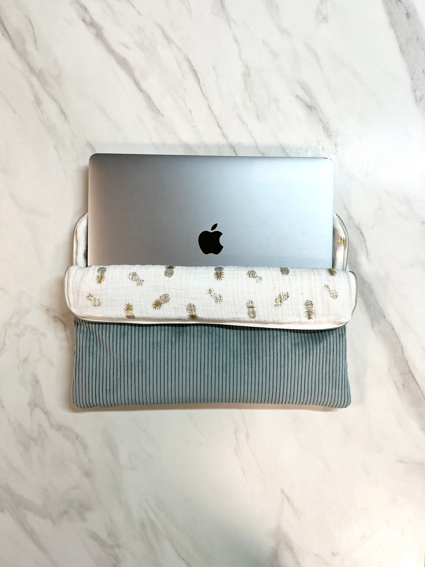 Corduroy Computer Sleeve - Sky Blue