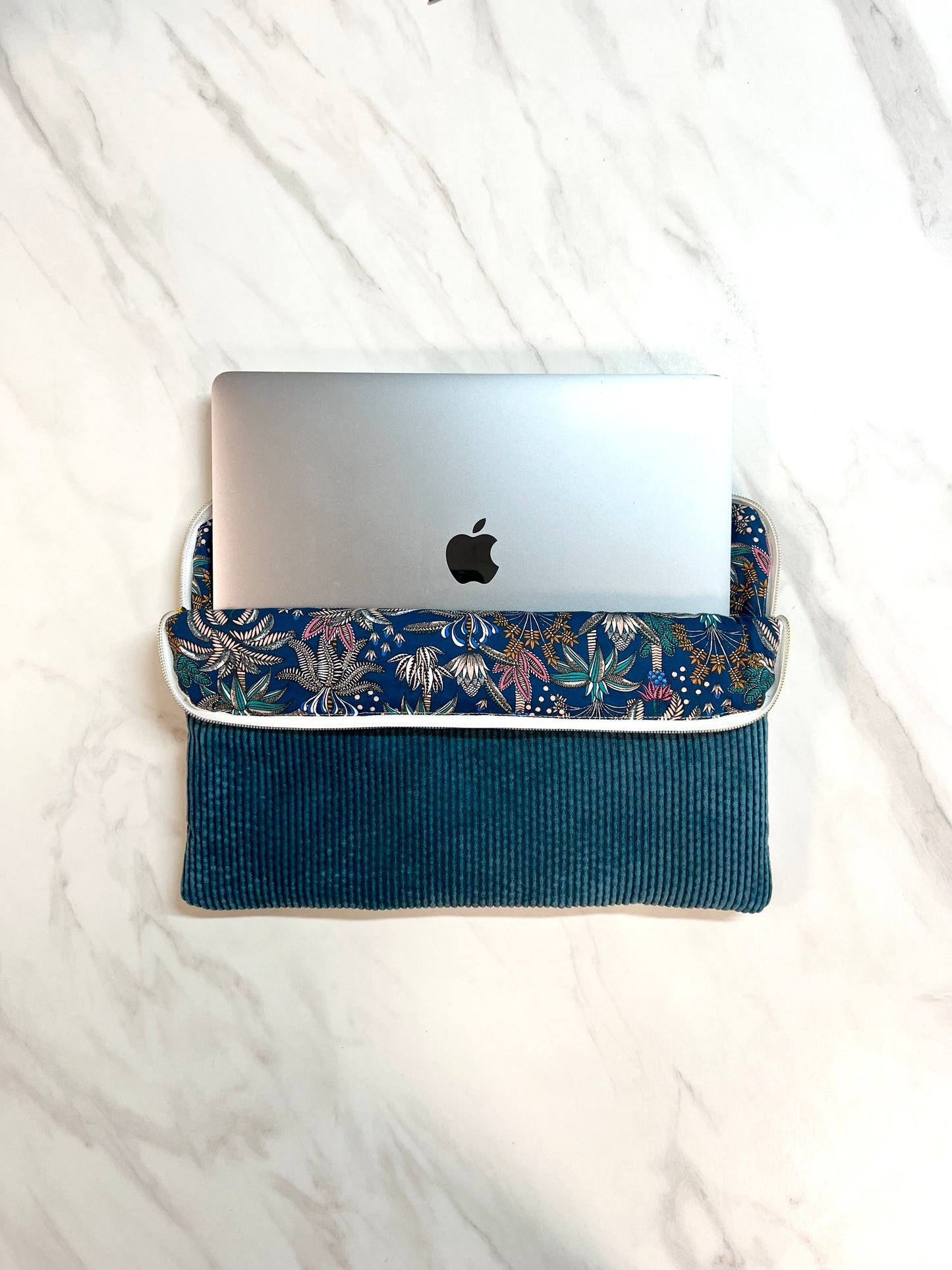 Duck Blue Corduroy Computer Case