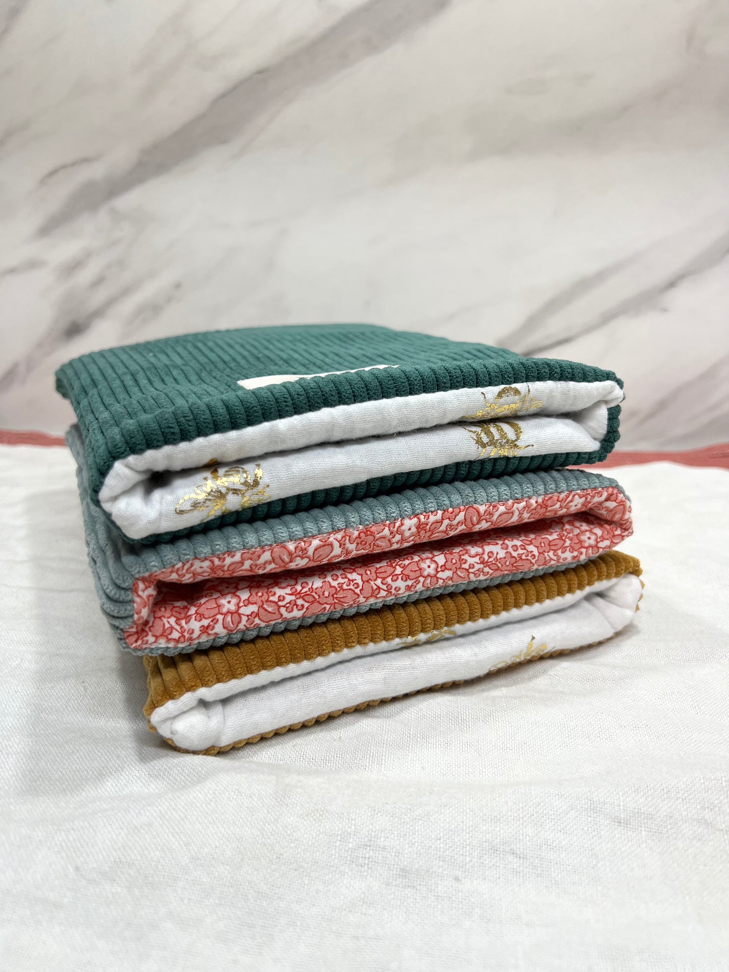 Cord-Bucheinband Tannengrün