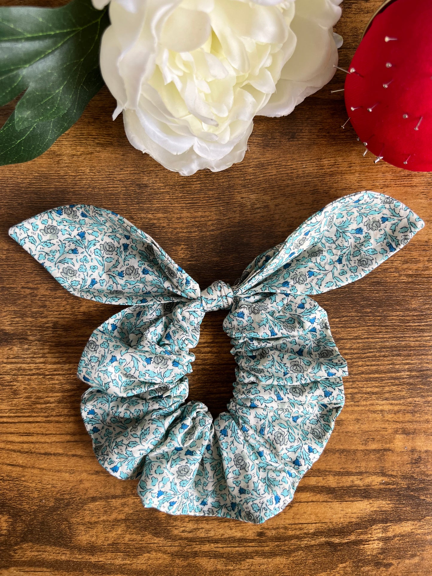 Chouchou Oranger - maxi noeud Liberty of London - Amma Atelier
