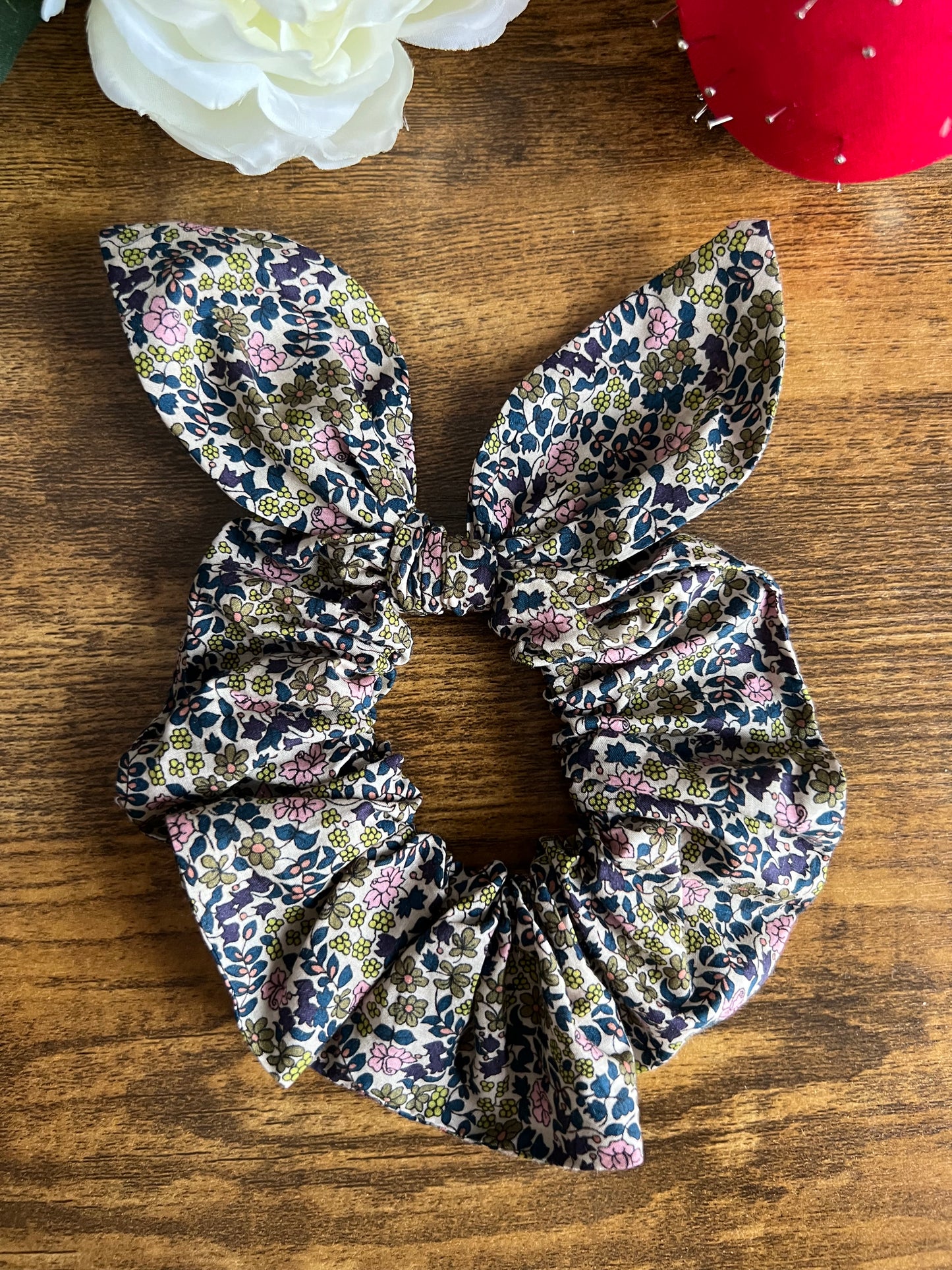 Chouchou Oranger - maxi noeud Liberty of London - Amma Atelier