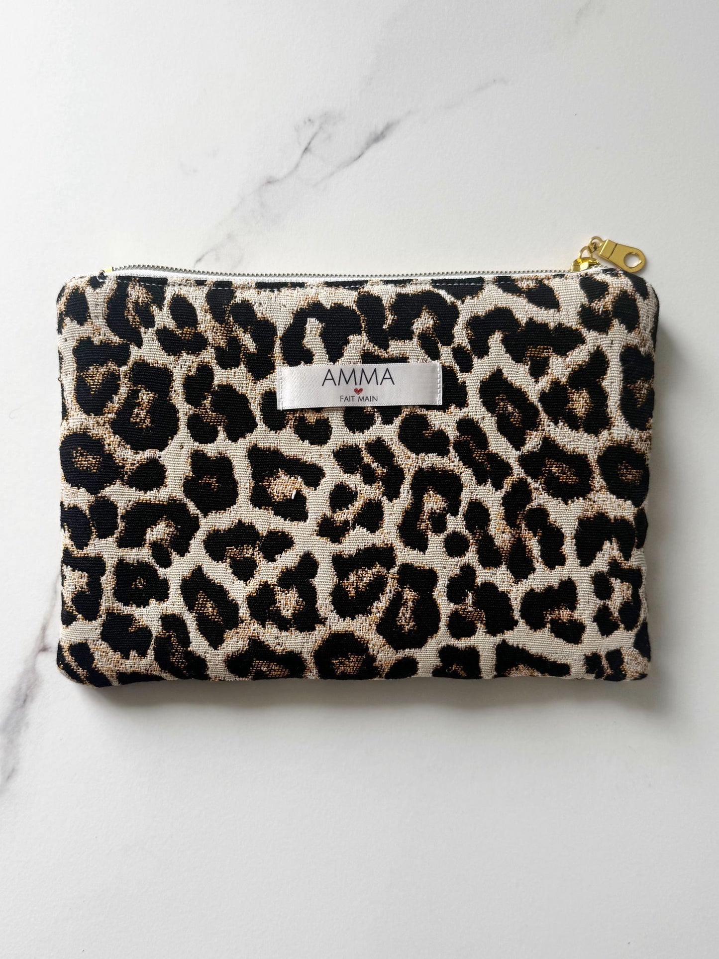 Mini Pochette imprimé léopard