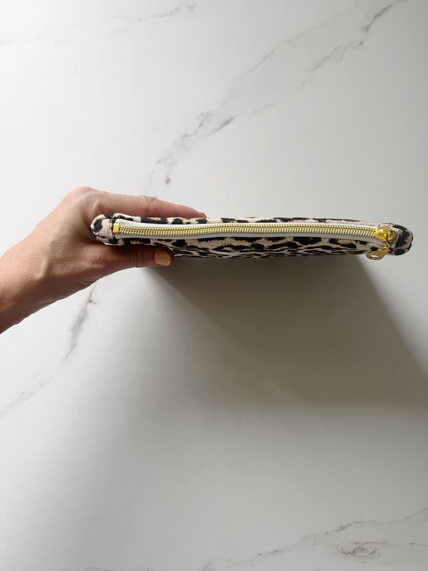 Mini Pochette imprimé léopard