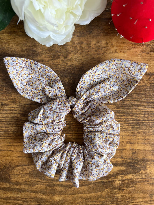 Chouchou Oranger - maxi noeud Liberty of London - Amma Atelier