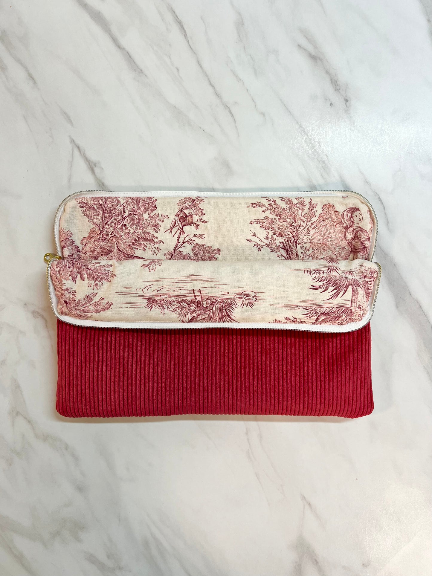 Red Corduroy Computer Sleeve