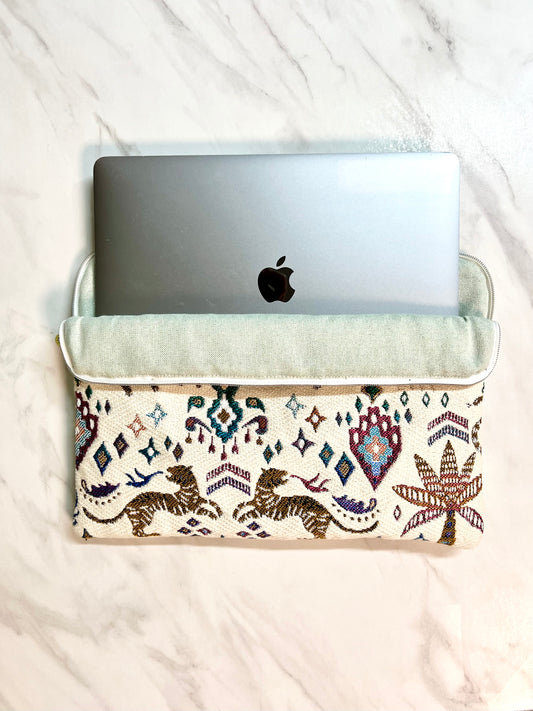 Housse d'ordinateur tissu jacquard Arty Tantric