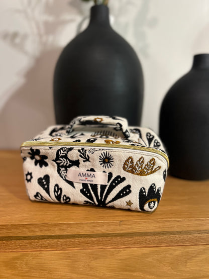 Trousse Trésor XXL Jacquard Arty  - Ouverture à plat