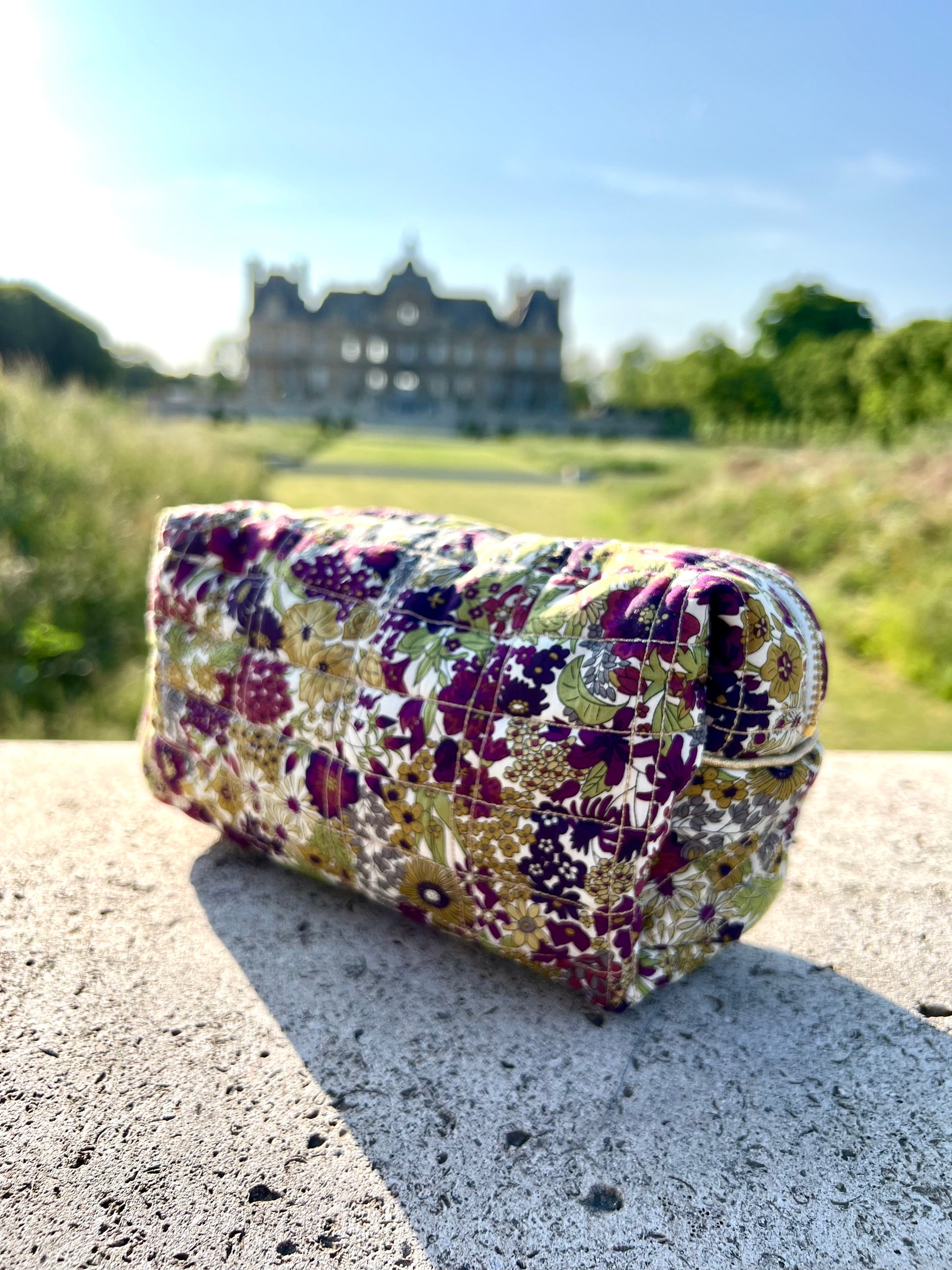 Trousse de toilette Liberty matelassée – Amma Atelier