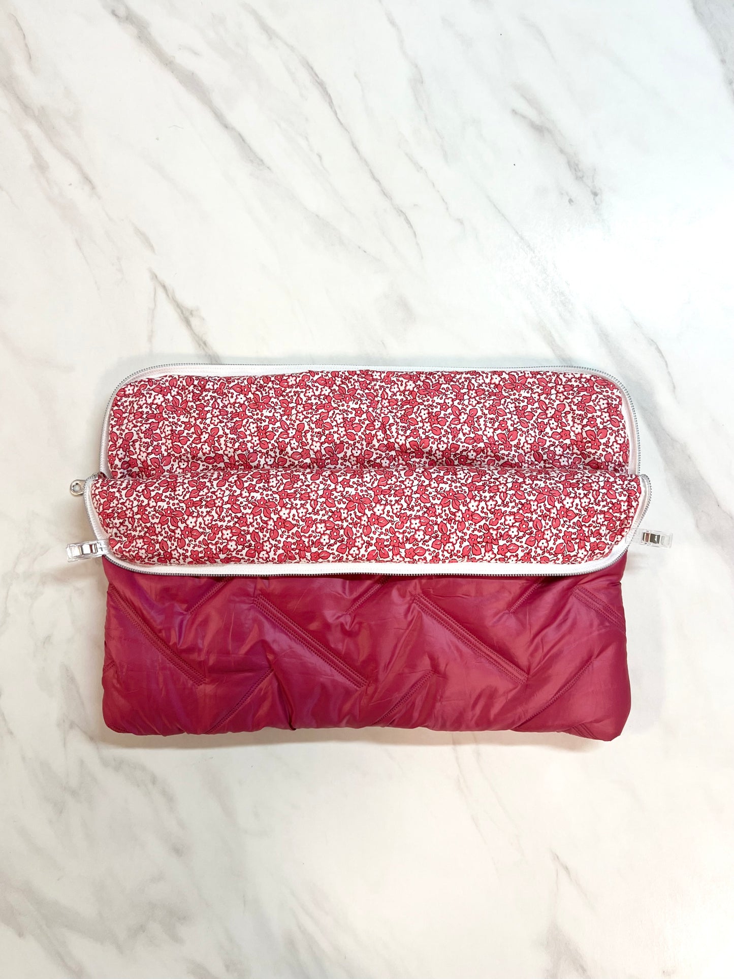 Housse Ordinateur Doudoune Fuschia