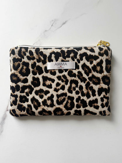 Mini Pochette imprimé léopard