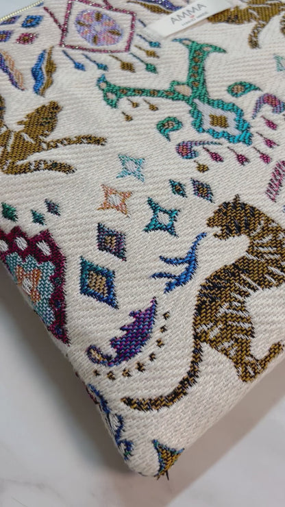 Housse d'ordinateur tissu jacquard Arty Tantric