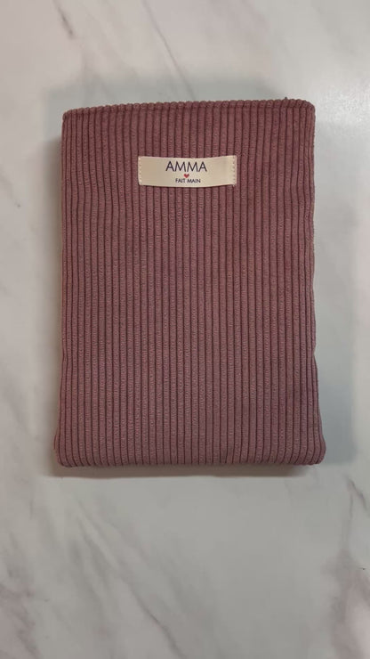 Rosewood Corduroy Book Cover