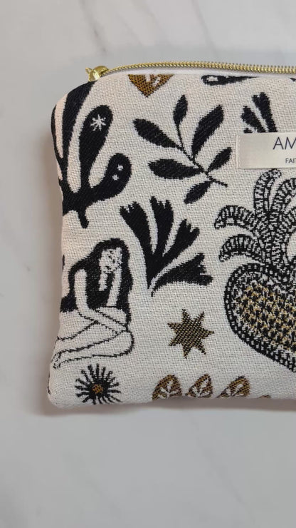 Mini Arty White Pouch
